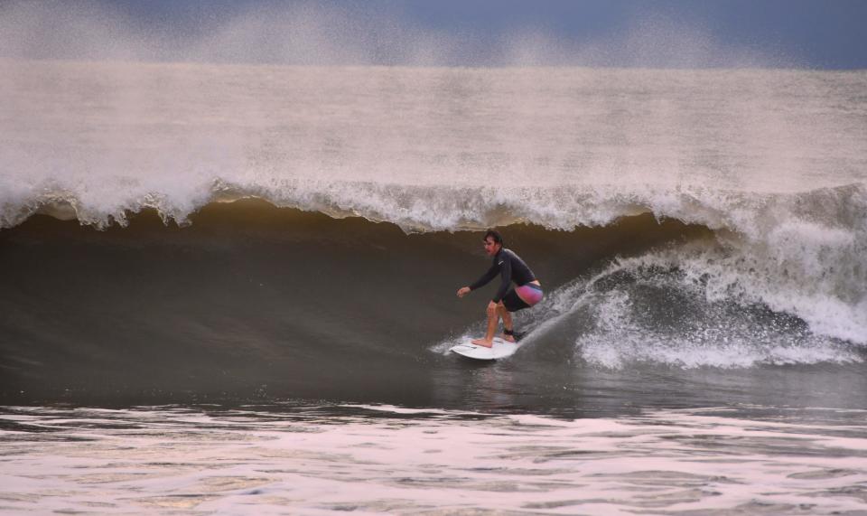 Hurricane Ian brought waves to Cocoa Beach Friday morning.