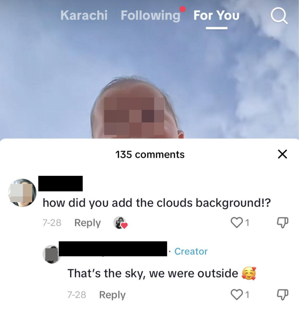 "how did you add the clouds background!?"