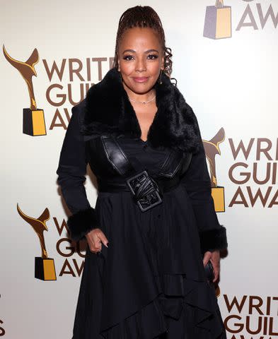 <p>David Livingston/Getty Images</p> Kim Fields attends the Writers Guild of America Awards in Los Angeles on March 5, 2023