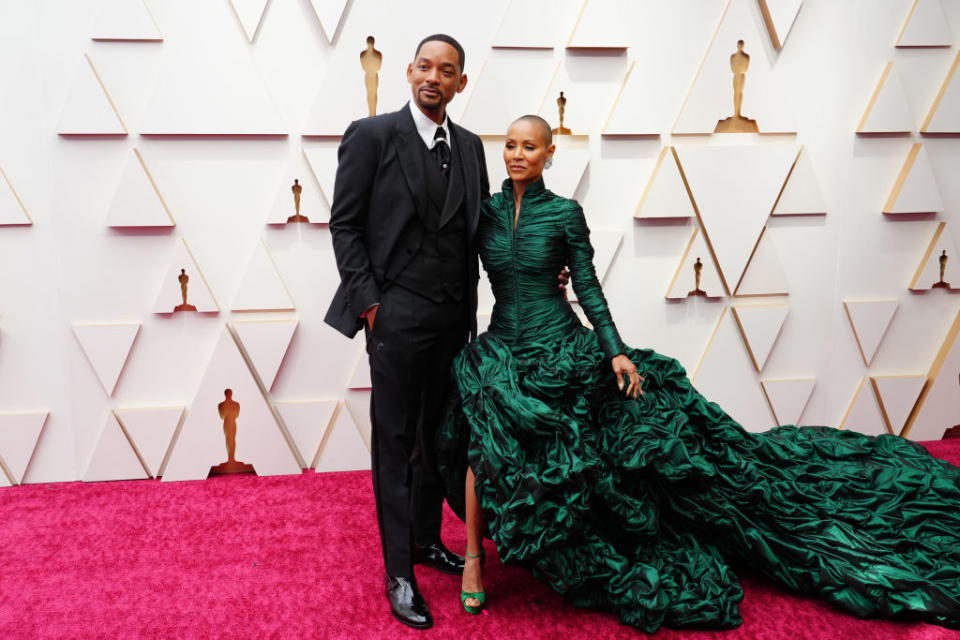 Will Smith was upset about a comment made about Jada Pinkett Smith's hair. (Getty Images)