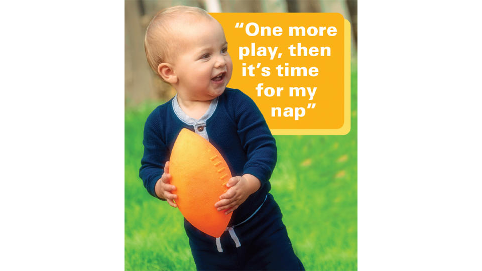 Funny photos: Baby quarterback with caption, 