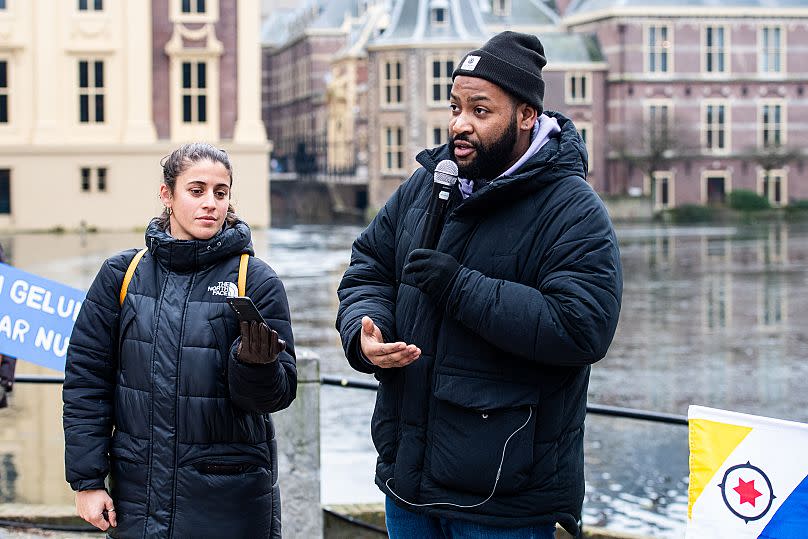 Plaintiffs say their human rights are being violated because the State is doing too little to protect the inhabitants of the special Dutch municipality from climate change.