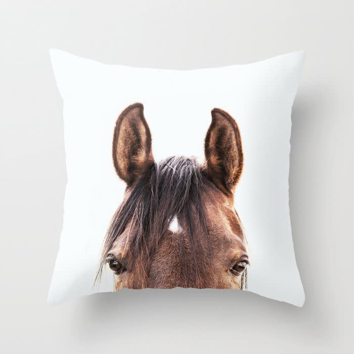 Peekaboo Horse Pillow