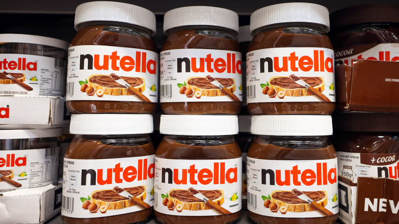 Jars of Nutella