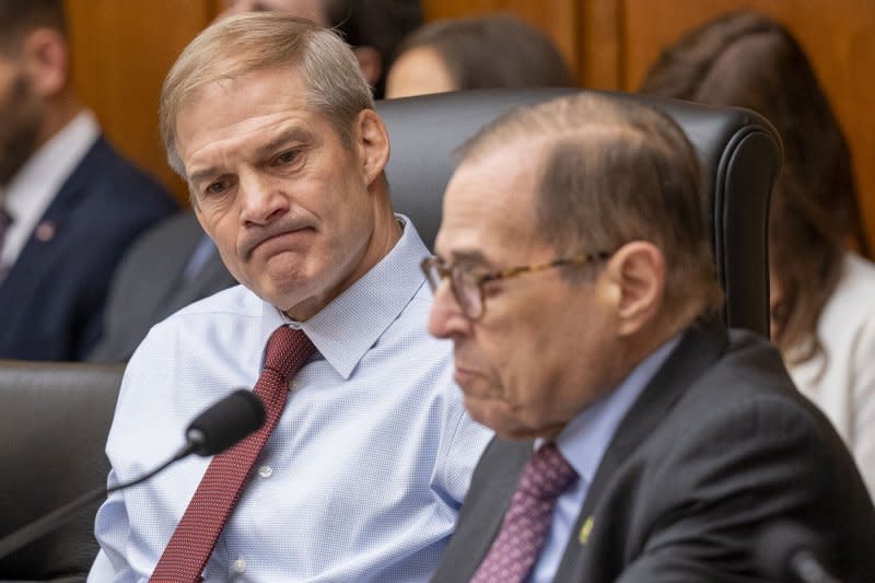 U.S. Rep. Jim Jordan, R-Ohio, is running for speaker of the House of Representatives. File Photo by Ken Cedeno/UPI