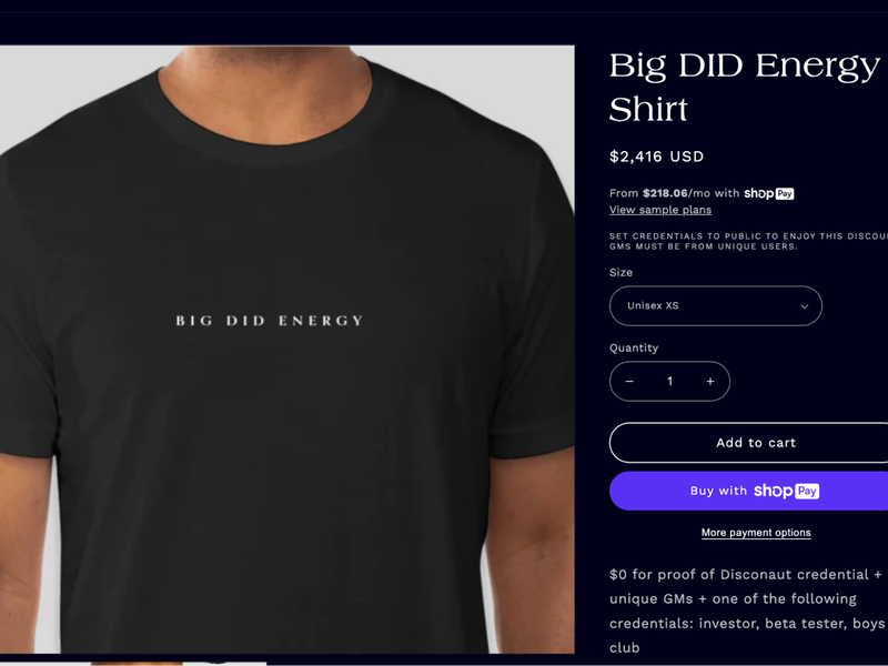 Big DID energy shirt (disco.xyz)