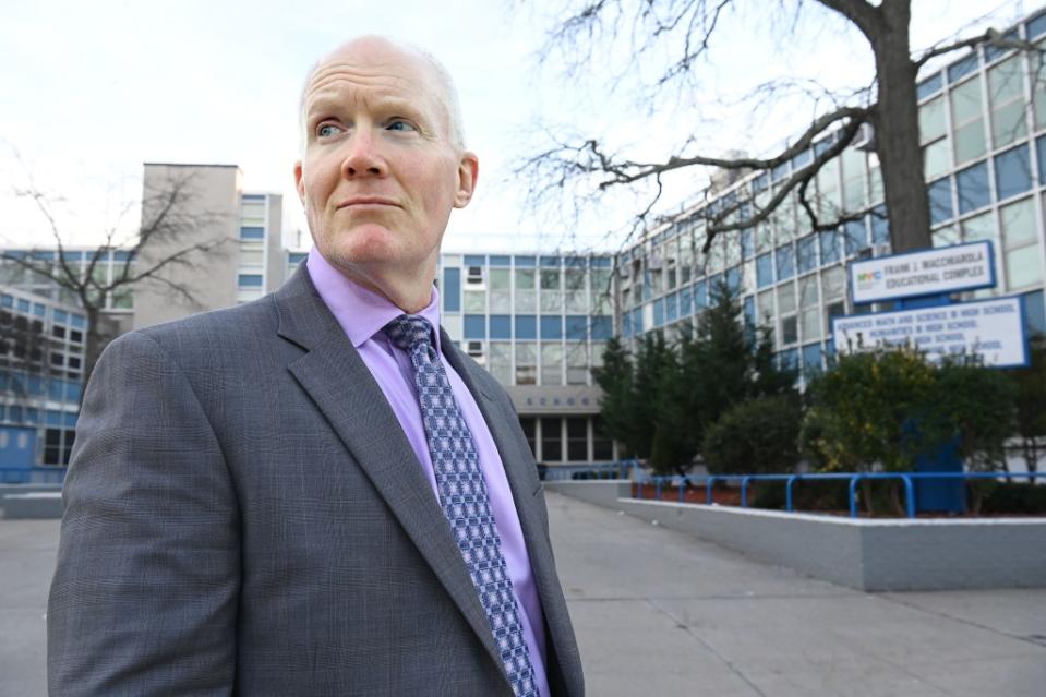 Michael Beaudry is campus manager of the Sheepshead Bay building that houses Origins HS and three other schools Helayne Seidman