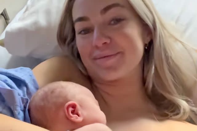 Lindsay Arnold Cusick/Instagram Lindsay Arnold and newborn daughter