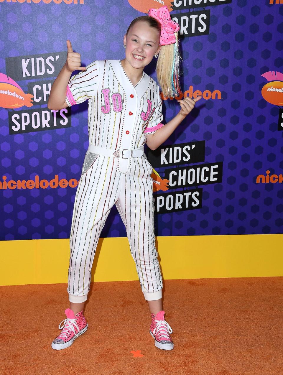 JoJo Siwa at the Kids' Choice Sports Awards in California, on July 19, 2018.