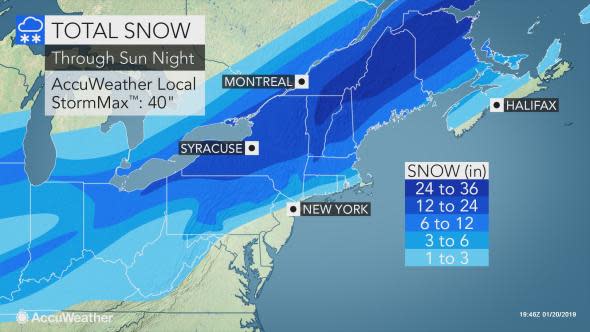 Total snow Jan 20 new