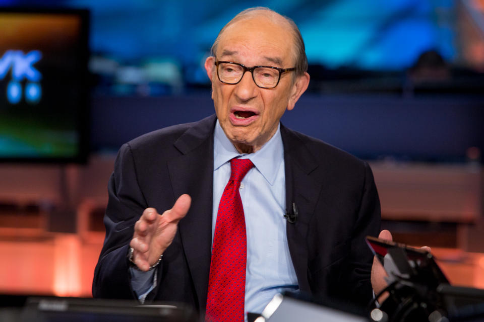 El ex presidente de la Reserva Federal, Alan Greenspan. Foto de CNBC.