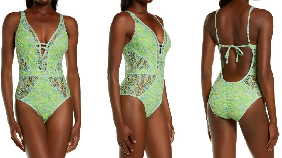 BECCA Mosaic Show & Tell One-Piece Swimsuit - Nordstrom, $71 (originally $118)