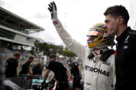 Formula One F1 - Brazilian Grand Prix 2017 - Sao Paulo, Brazil - November 10, 2017 - Mercedes' Lewis Hamilton of Britain after second practice. REUTERS/Ueslei Marcelino