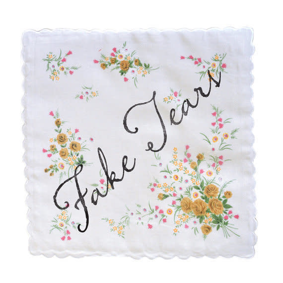 <i>Buy it from&nbsp;<a href="https://www.etsy.com/listing/246657342/fake-tears-handkerchief?ref=shop_home_active_13" target="_blank">Fairgoods on Etsy&nbsp;</a>for $10+.</i>