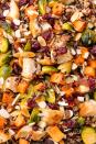 <p>This satisfying casserole has ALL of your fall favorites—<a href="https://www.delish.com/cooking/g1409/brussels-sprouts-recipes/" rel="nofollow noopener" target="_blank" data-ylk="slk:Brussels sprouts" class="link ">Brussels sprouts</a>, <a href="http://www.delish.com/holiday-recipes/thanksgiving/g622/sweet-potato-recipes/" rel="nofollow noopener" target="_blank" data-ylk="slk:sweet potatoes" class="link ">sweet potatoes</a>, <a href="https://www.delish.com/holiday-recipes/thanksgiving/g309/fresh-cranberries/" rel="nofollow noopener" target="_blank" data-ylk="slk:cranberries" class="link ">cranberries</a>. Make it for a big crowd, or pack it up and eat the leftovers for lunch. It's a meal prep DREAM.</p><p>Get the <strong><a href="https://www.delish.com/cooking/recipe-ideas/recipes/a55760/healthy-chicken-casserole-recipe/" rel="nofollow noopener" target="_blank" data-ylk="slk:Harvest Chicken Casserole recipe" class="link ">Harvest Chicken Casserole recipe</a></strong>.</p>