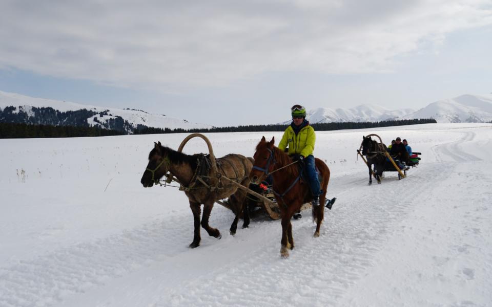 Some mountains require horses to reach the slopes