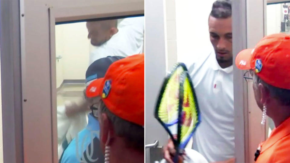 Nick Kyrgios exploded at the Cincinnati Masters.