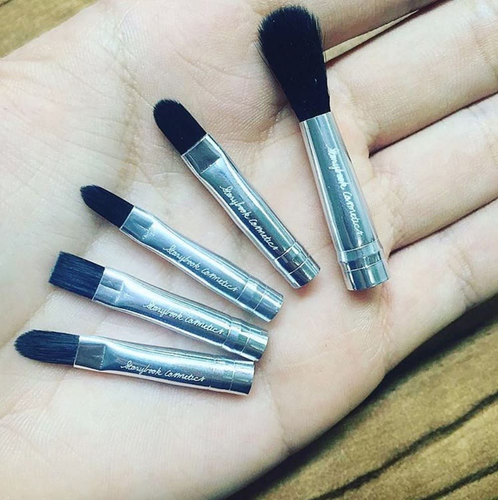 Storybook Cosmetics shared a sneak peek of their archery-themed brush set