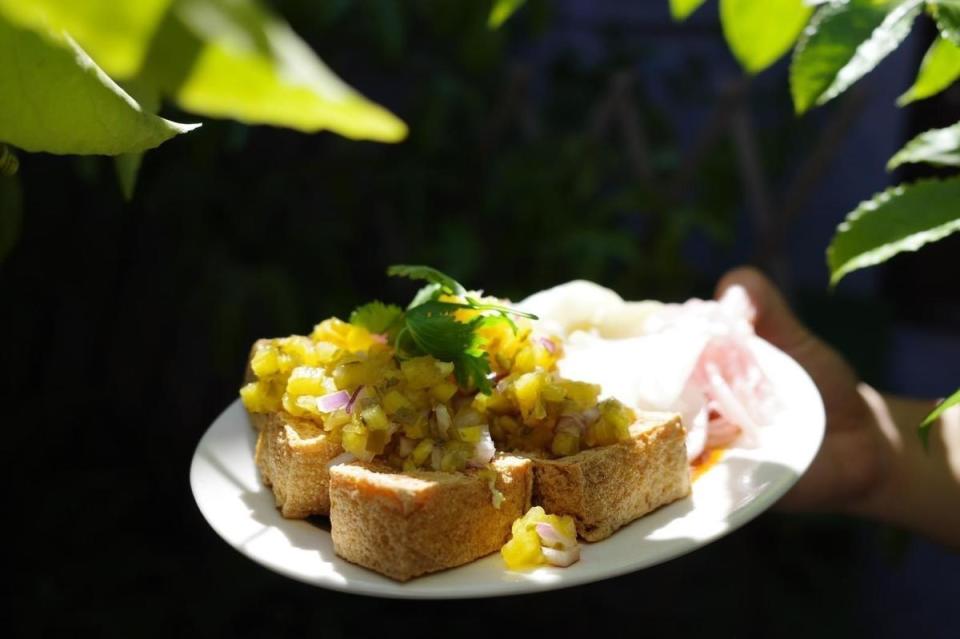 新竹的「Fancy Tofu」 帶來特別的創意臭豆腐。（府城生活餐酒尾牙祭提供）