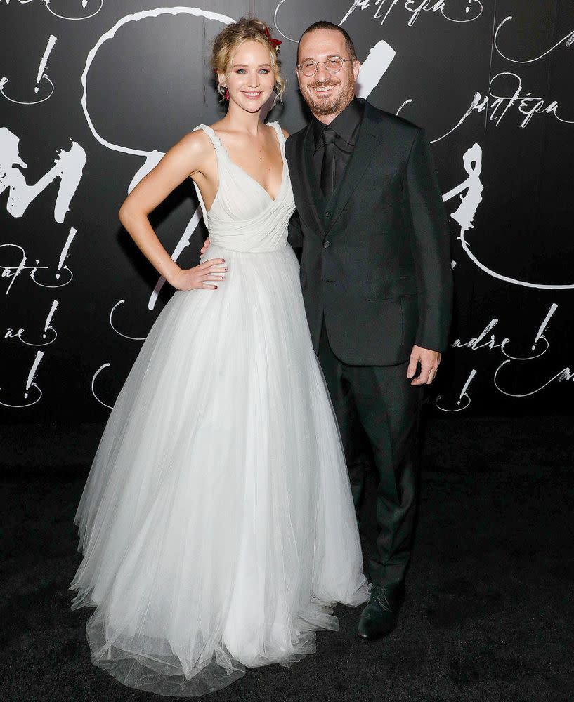 Jennifer Lawrence and Darren Aronofsky in September 2017