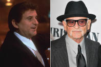 <p>Known for playing tough guys, often alongside the likes of De Niro and other greats, <a href="https://people.com/movies/joe-pesci-releases-new-music-with-adam-levine-as-he-collects-acting-nominations-for-the-irishman/" rel="nofollow noopener" target="_blank" data-ylk="slk:Joe Pesci;elm:context_link;itc:0;sec:content-canvas" class="link ">Joe Pesci</a> played mobster Timmy DeVito in <i>Goodfellas</i>, a career-defining performance for which he later won an Oscar for Best Supporting Actor. </p> <p>Also a Scorsese regular, Pesci, 79, reunited with the director and De Niro for his <i>Goodfellas </i>role roughly a decade after starring in <i>Raging Bull, </i>which launched his career. Today, the legendary Italian-American and Newark, New Jersey, native keeps a low profile after retiring from acting in 1999, but has appeared in the equally legendary<i> Casino</i>, <i>Home Alone, The Irishman </i>and <i>My Cousin Vinny.</i> </p>