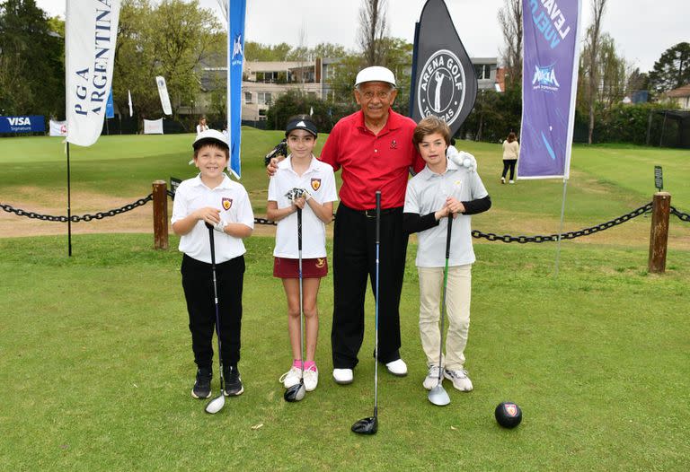 El Pro-Am de golf de LA NACION: Vicente Fernández, con los más jóvenes