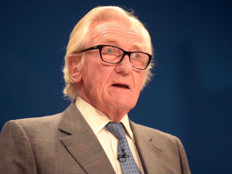 Michael Heseltine’s question is the first he has asked in the Lords for over a year (PA)