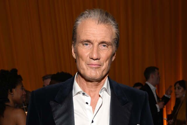 Dolph Lundgren smiles