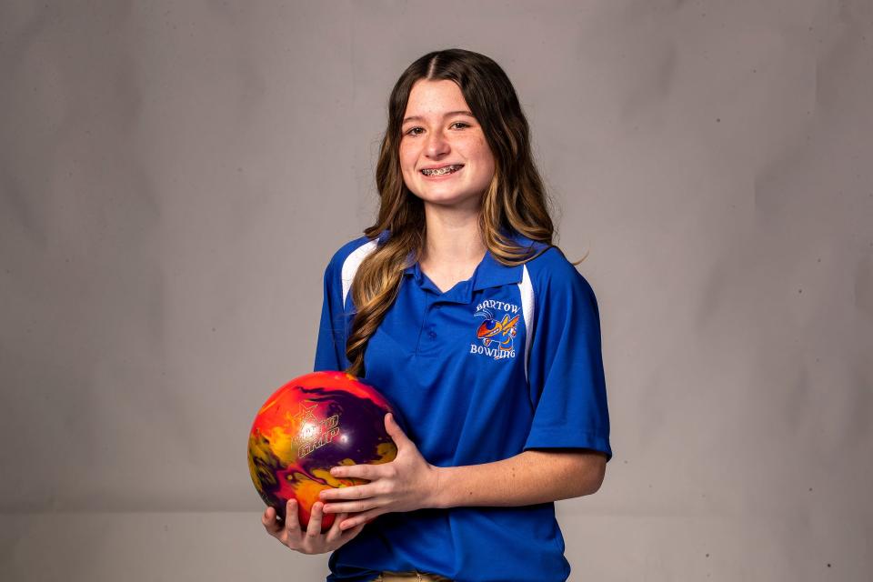 All County Bowler - Bartow High School - Caylee Mitchell in Lakeland Fl.. Monday December 11,2023.
Ernst Peters/The Ledger
