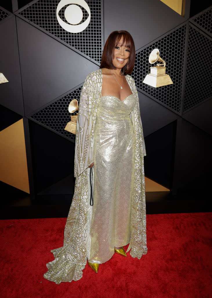 LOS ANGELES - FEBRUARY 4:  Gayle King arrives at The 66th Annual Grammy Awards, airing live from Crypto.com Arena in Los Angeles, California, Sunday, Feb. 4 (8:00-11:30 PM, live ET/5:00-8:30 PM, live PT) on the CBS Television Network, and streaming live and on demand on Paramount+.* (Photo by Francis Specker/CBS via Getty Images)