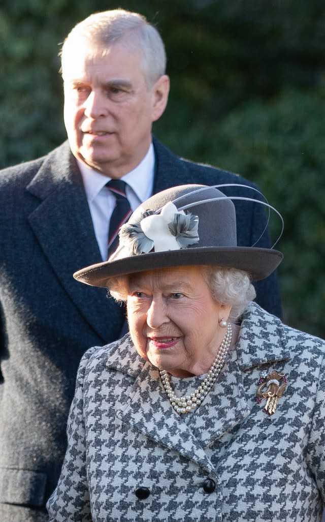 Royals attend church