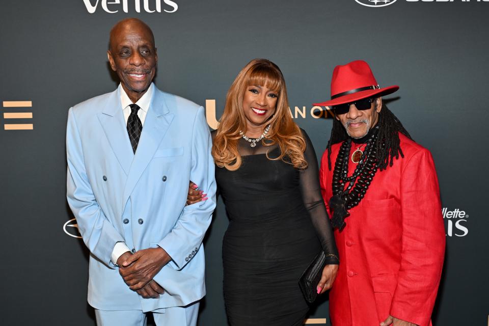 (From left) Jimmie Walker, Bern Nadette Stanis and Ralph Carter attend The 6th Annual Urban One Honors: Best In Black presented by TV One at Coca Cola Roxy on Jan. 20, 2024 in Atlanta, Georgia.