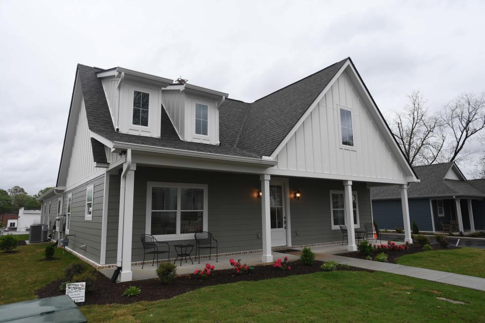 The outside of the newly built Genesis home during the Care Center Grand Opening on 351 N Liberty Street in Jackson, Tenn., on Thursday, April 11, 2024.