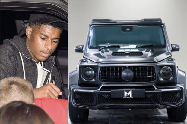 L’ancien 4×4 Mercedes de Marcus Rashford est à vendre.