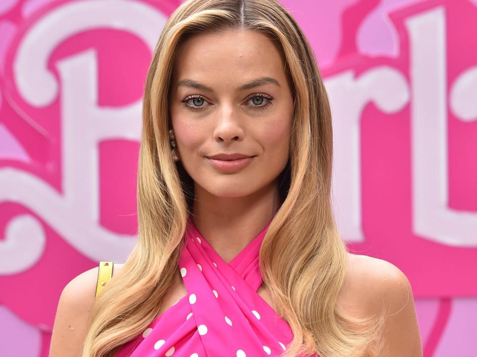 Margot Robbie at a photo call for "Barbie" in June 2023.