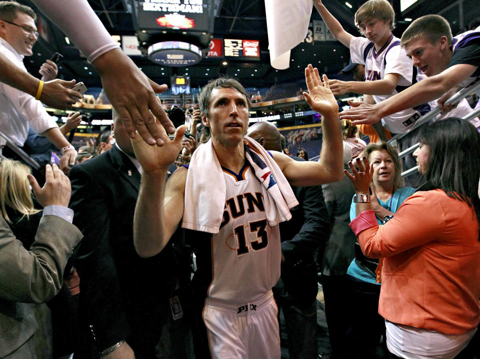 When Phoenix Suns president and CEO <a href="http://www.nytimes.com/2011/05/16/sports/basketball/nba-executive-says-he-is-gay.html?pagewanted=all">Rick Welts came out</a> to NBA all-star Steve Nash, he said he’d support Welts. Soon after, Nash <a href="http://www.huffingtonpost.com/2011/05/23/steve-nash-supports-marriage-equality_n_865429.html">made a video</a> for HRC’s New Yorkers for Marriage Equality campaign, saying he’s proud to be a part of a growing group of athletes speaking out for gay marriage.