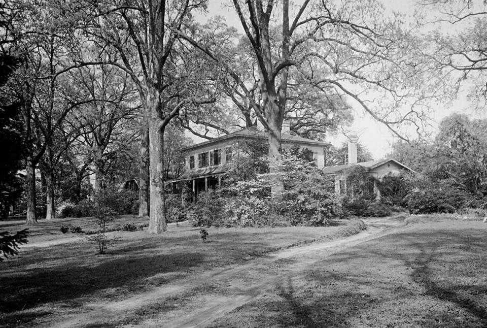 The circa 1850 Hogg house on the block of Lane, Wilmington, Blount and Jones streets was demolished and the new Legislative Building was completed in the same year, 1962. Freedom Park will be built on the block.