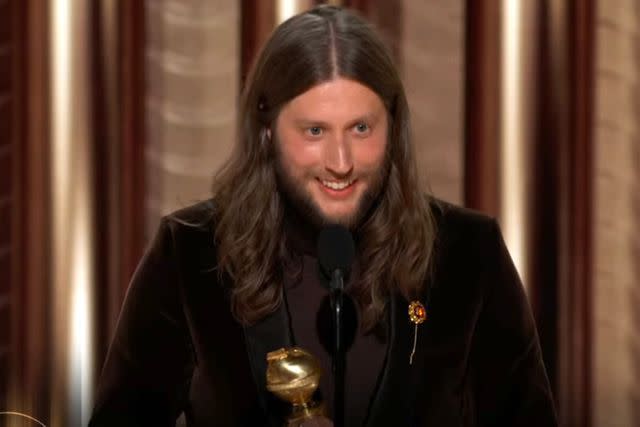 <p>CBS</p> Ludwig Göransson at the Golden Globes