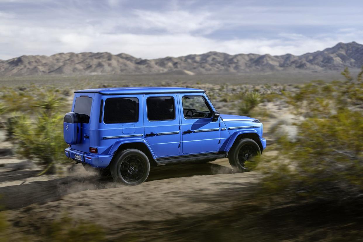 mercedes benz g 580 with eq technology press images