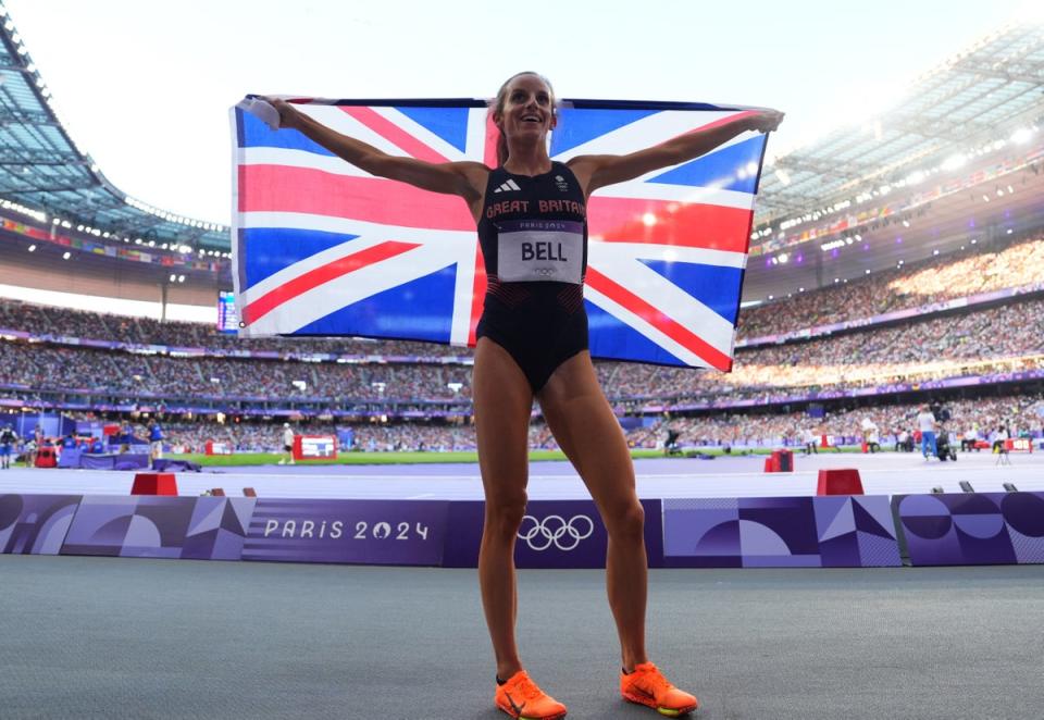 Georgia Bell stunned in the women’s 1500m final (REUTERS)