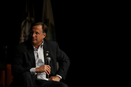 Rep. Dave Brat (R-Va.) couldn't help but say House Minority Leader Nancy Pelosi's name. And not in a nice way. (Photo: Reuters)