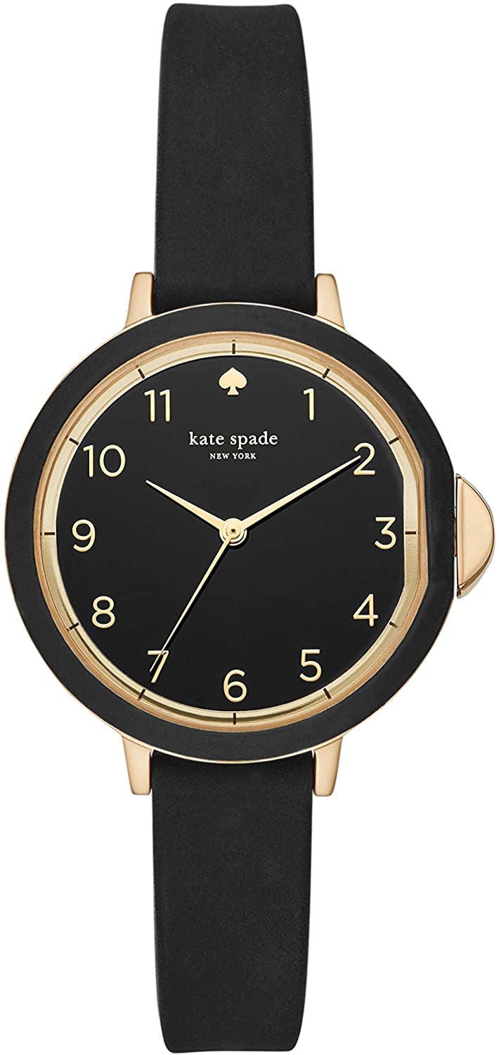 Kate Spade New York Women's Park Row Stainless Steel and Silicone Quartz Watch