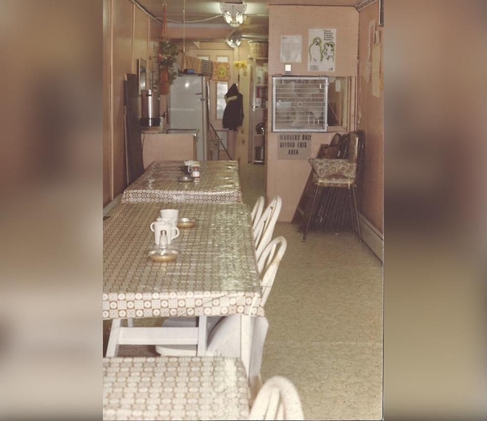 Inside the first soup kitchen location on Union Street.