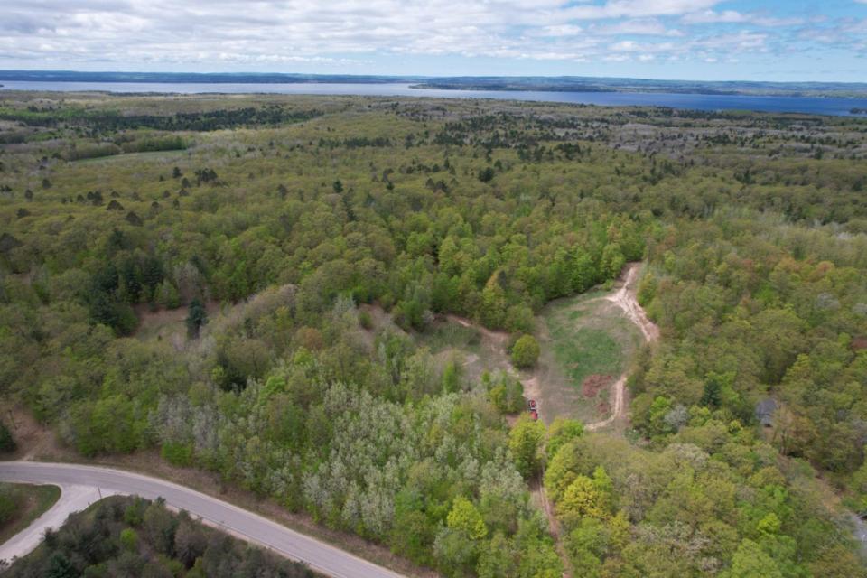 This land in Cheboygan County is now home to the new Melvin Family Biking and Hiking Trails.