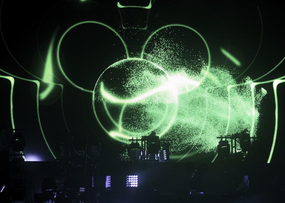 <p>Deadmau5 performs at Music Midtown.</p>