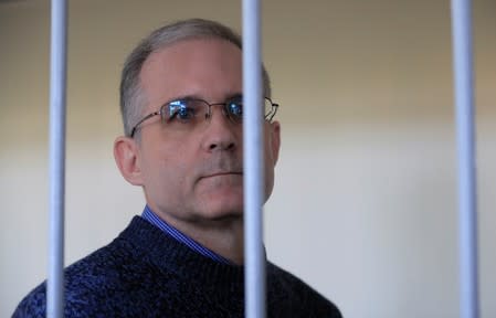 Former U.S. Marine Whelan attends a court hearing in Moscow