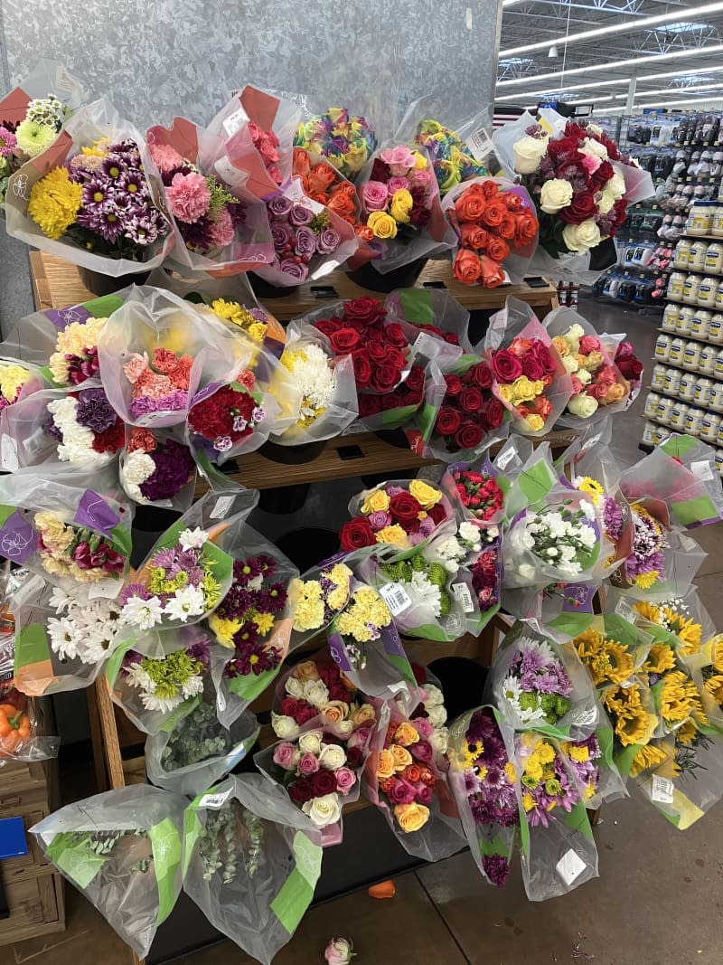 Walmart flower section