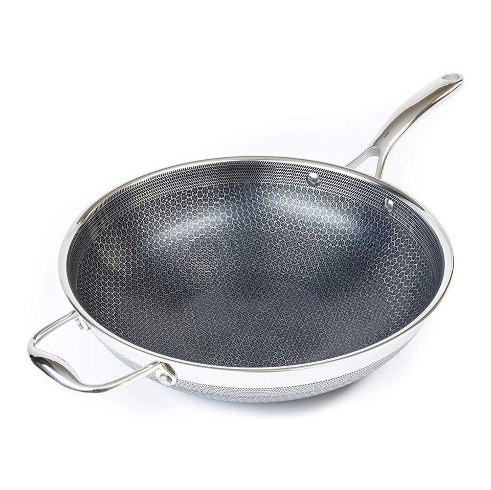 3) 12-Inch Stainless Steel Wok