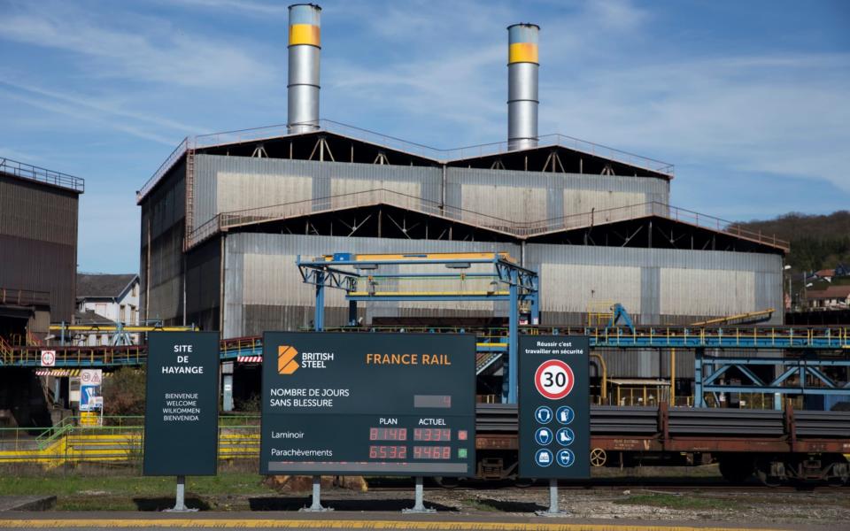 British Steel's rail plant in Hayange, eastern France - Credit: Magali Delporte