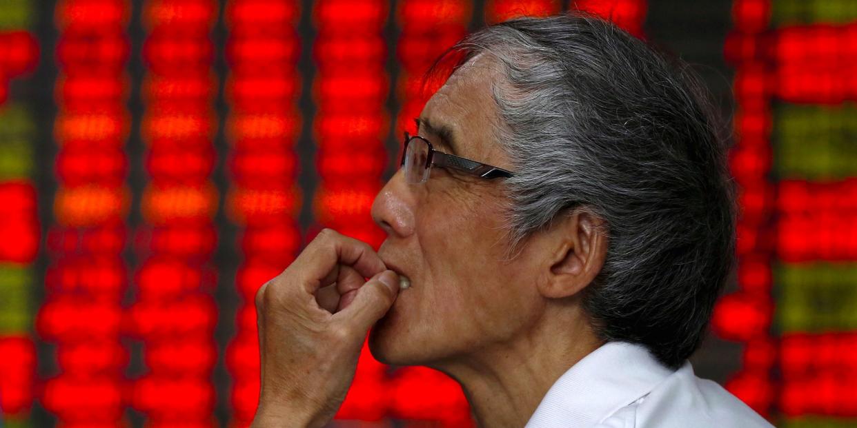 china investor worried stock market